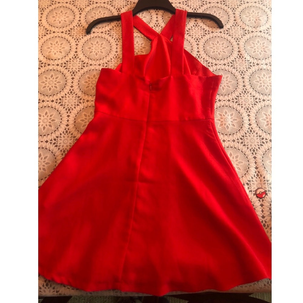 Red Mini Dress - Picture 2 of 3